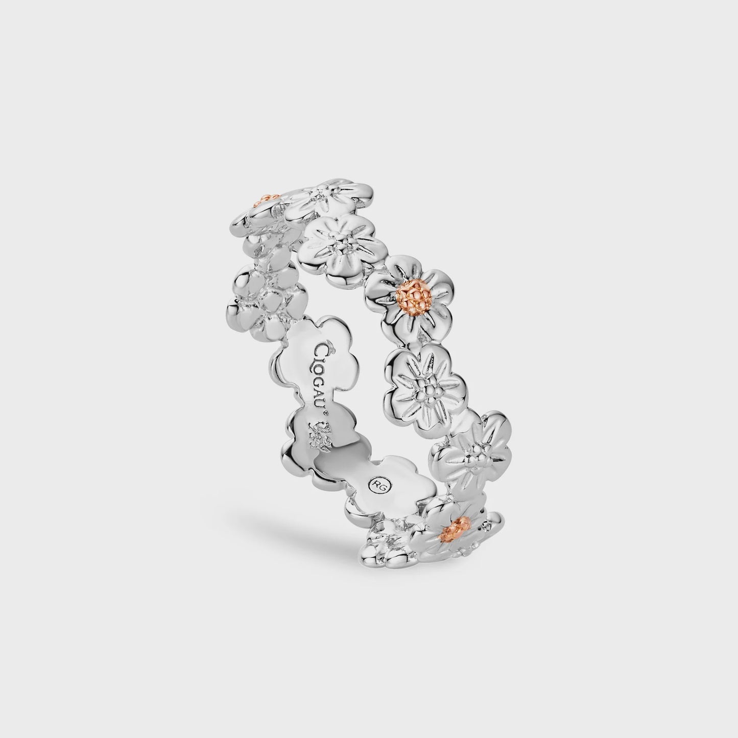 Clogau Forget Me Not Silver Ring