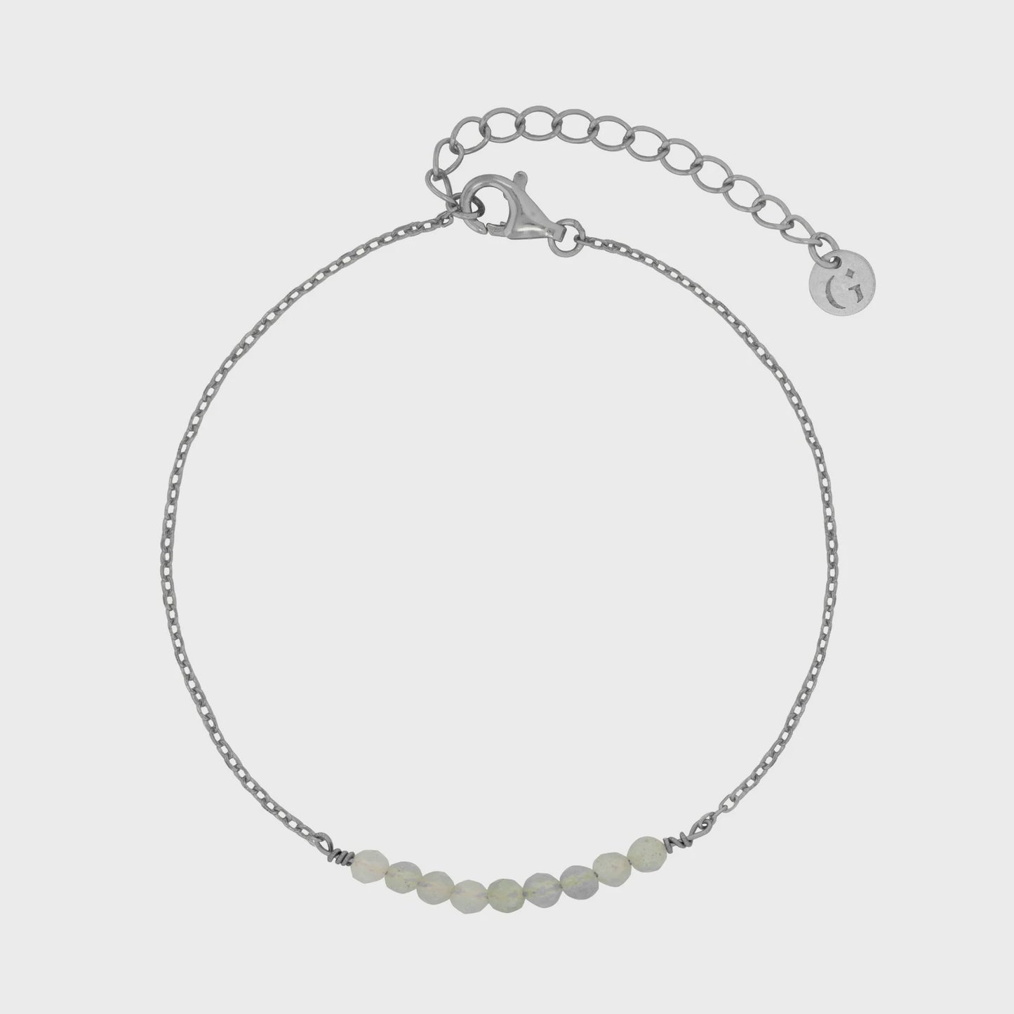 Green Aventurine Beads Bracelet Silver