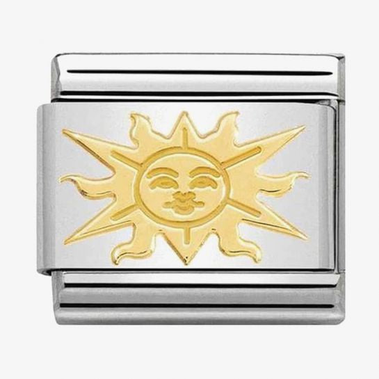 Composable Classic SYMBOLS stainless steel and bonded yellow gold (09_Sun)