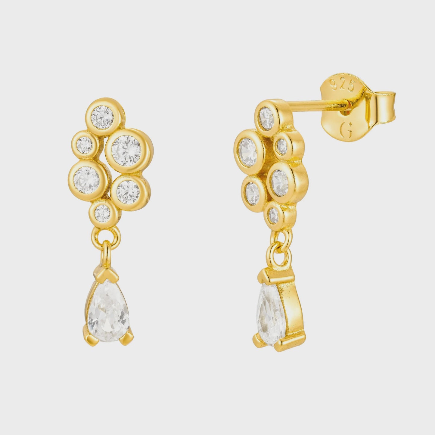 Waterfall Earrings Gold
