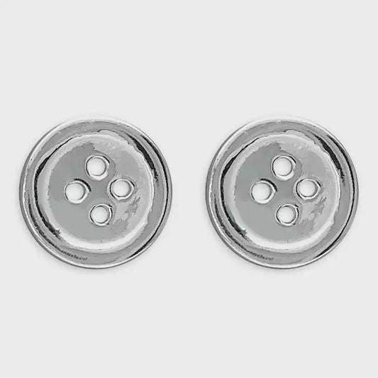 Plain button stud Earrings