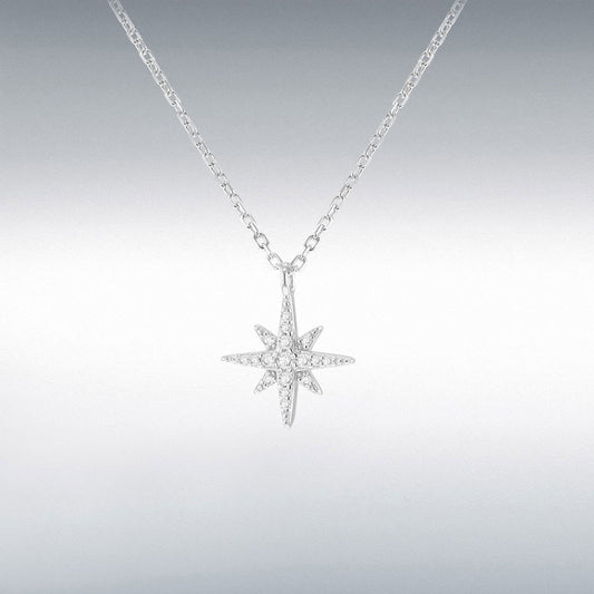 Star with CZ Adjustable Necklace