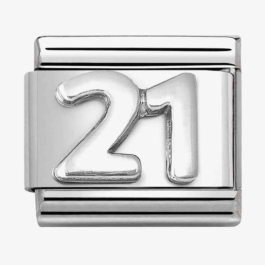 CLASSIC Composable Oxidised Silver 21 Charm