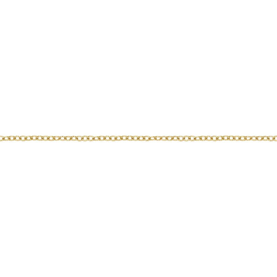 Yellow gold Filled 1.8mm  Patterned Cable Chain 27 cm