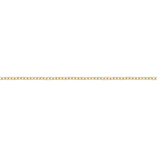 Yellow gold Filled 1.8mm  Patterned Cable Chain 27 cm
