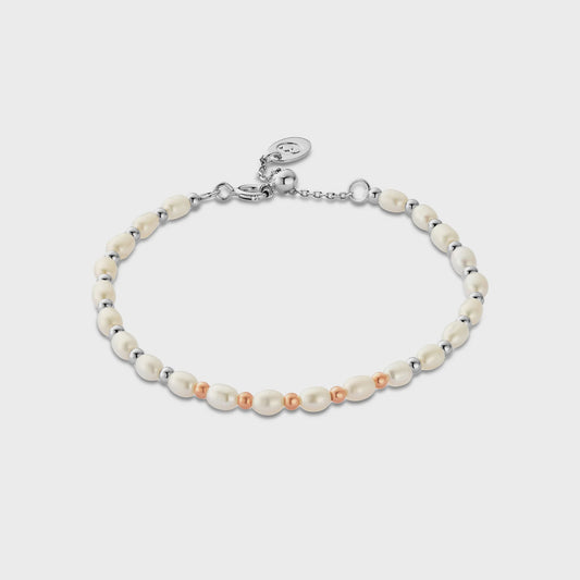 Beachcomber Silver and Pearl Bracelet