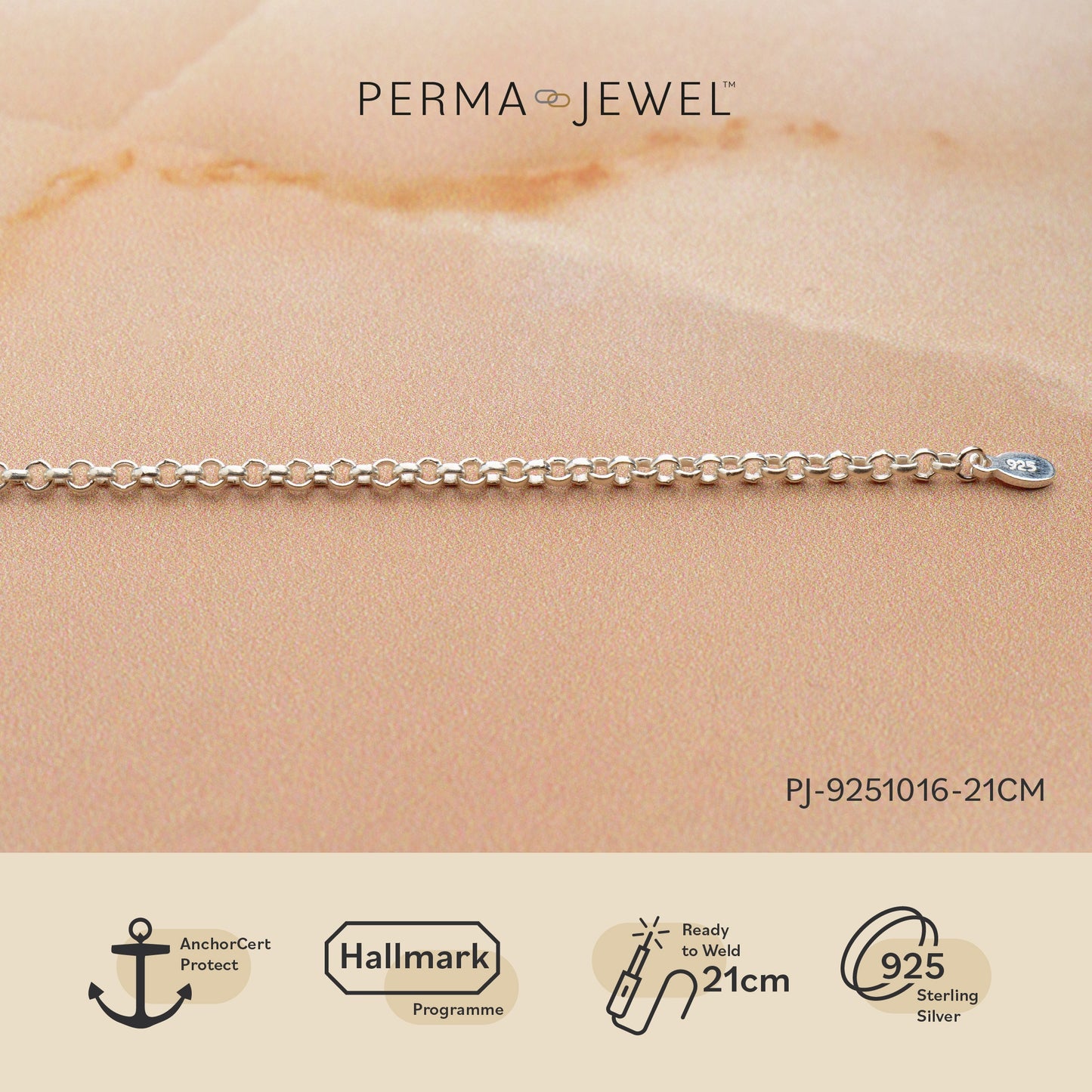 2.4mm Round Rolo Chain Sterling Silver. 27 cm welding anklet