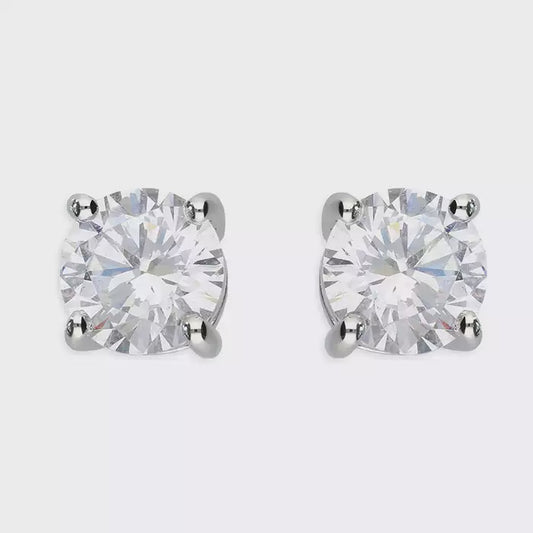 AAA cubic zirconia 6mm stud Earrings