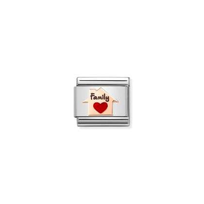 Composable Classic SYMBOLS steel, enamel and bonded rose gold (11_Red Heart House)