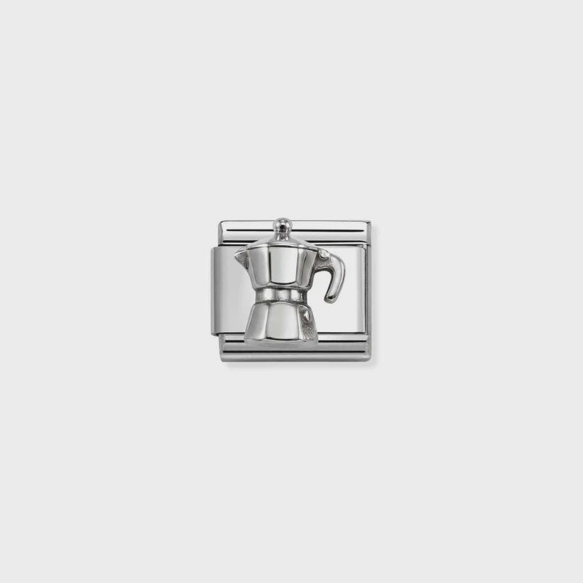 Composable Classic Silvershine Coffee Pot Charm