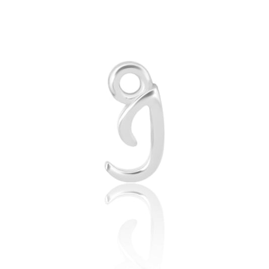 Initial Alphabet Charm, I, 925 Sterling Silver.