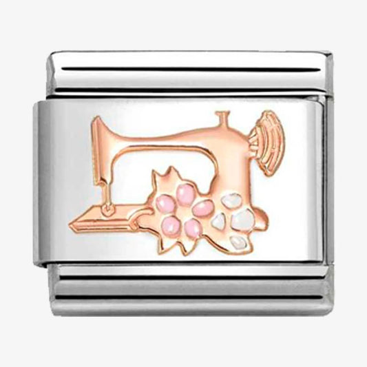 CLASSIC Rose Gold Sewing Machine Charm