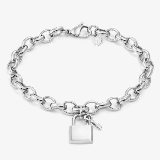 SEMPRE CON ME bracelet in steel Wind Rose