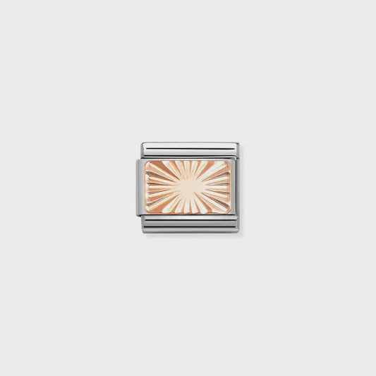Composable Classic Link, Rose Gold Plate, Etched