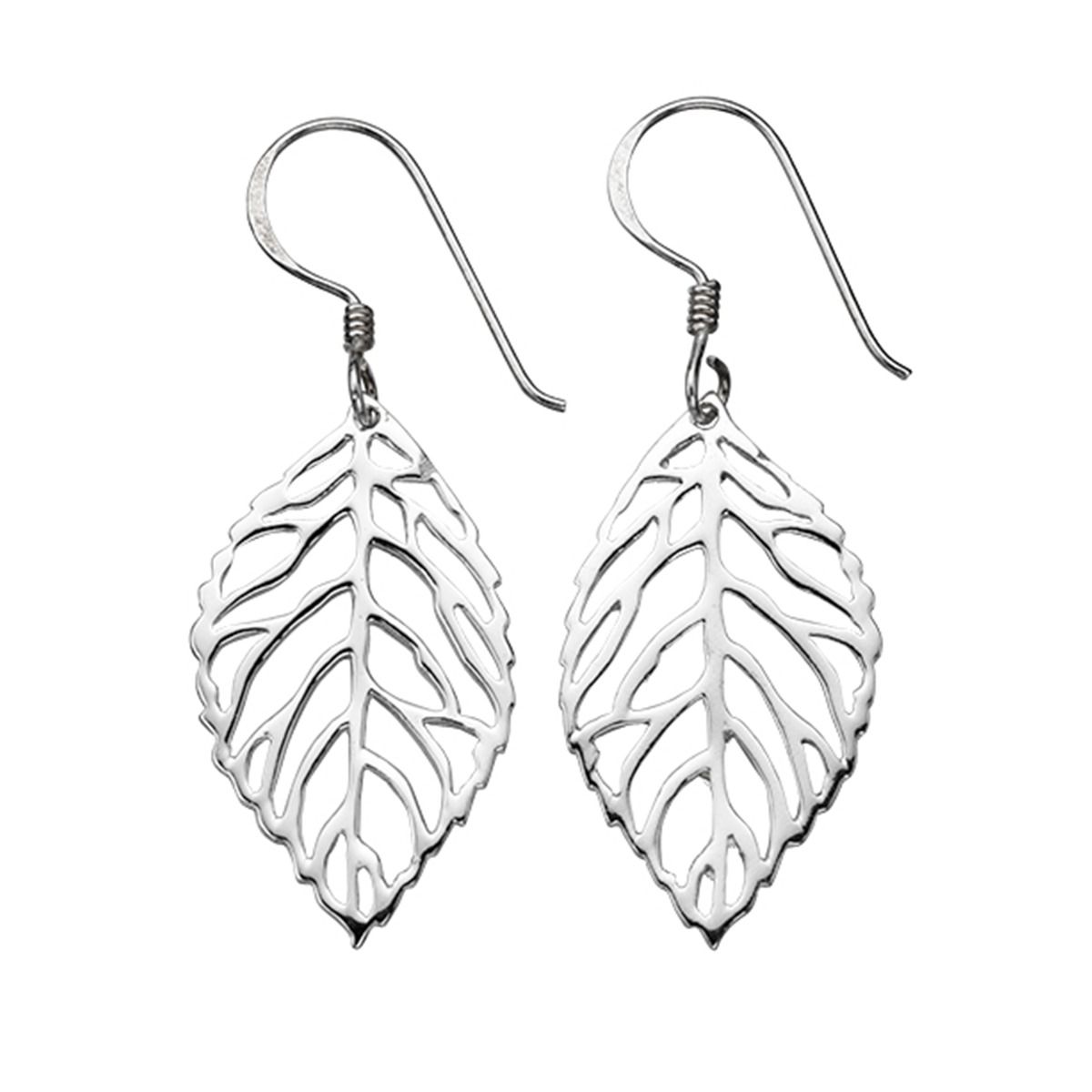 Cut Out Leaf Drop EARRING