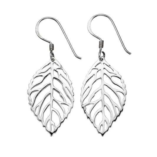 Cut Out Leaf Drop EARRING