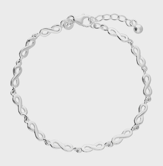 Twisted infinity-link Bracelet
