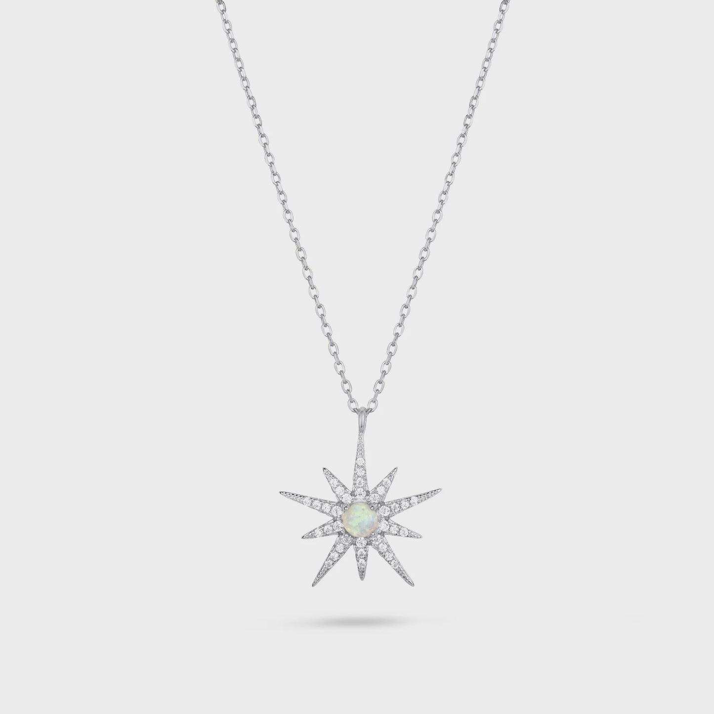 North Star Necklace Silver