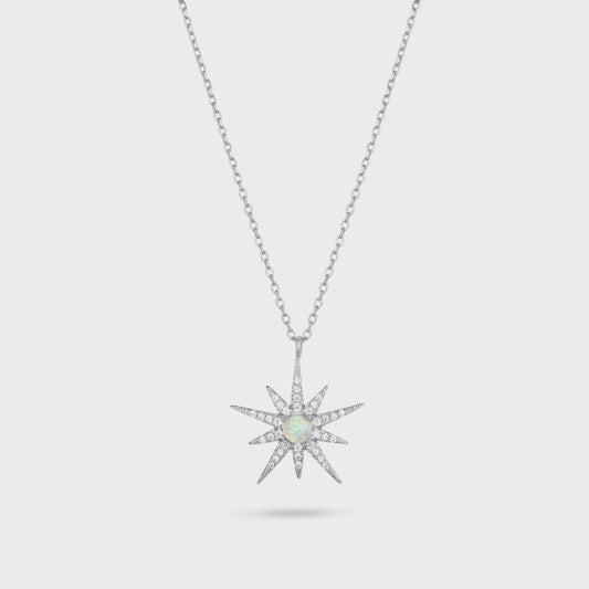 North Star Necklace Silver