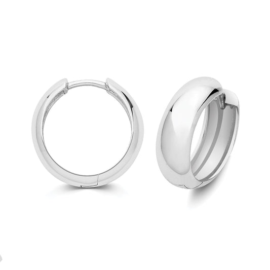 STERLING SILVER CURVED CLICKERS 14MM