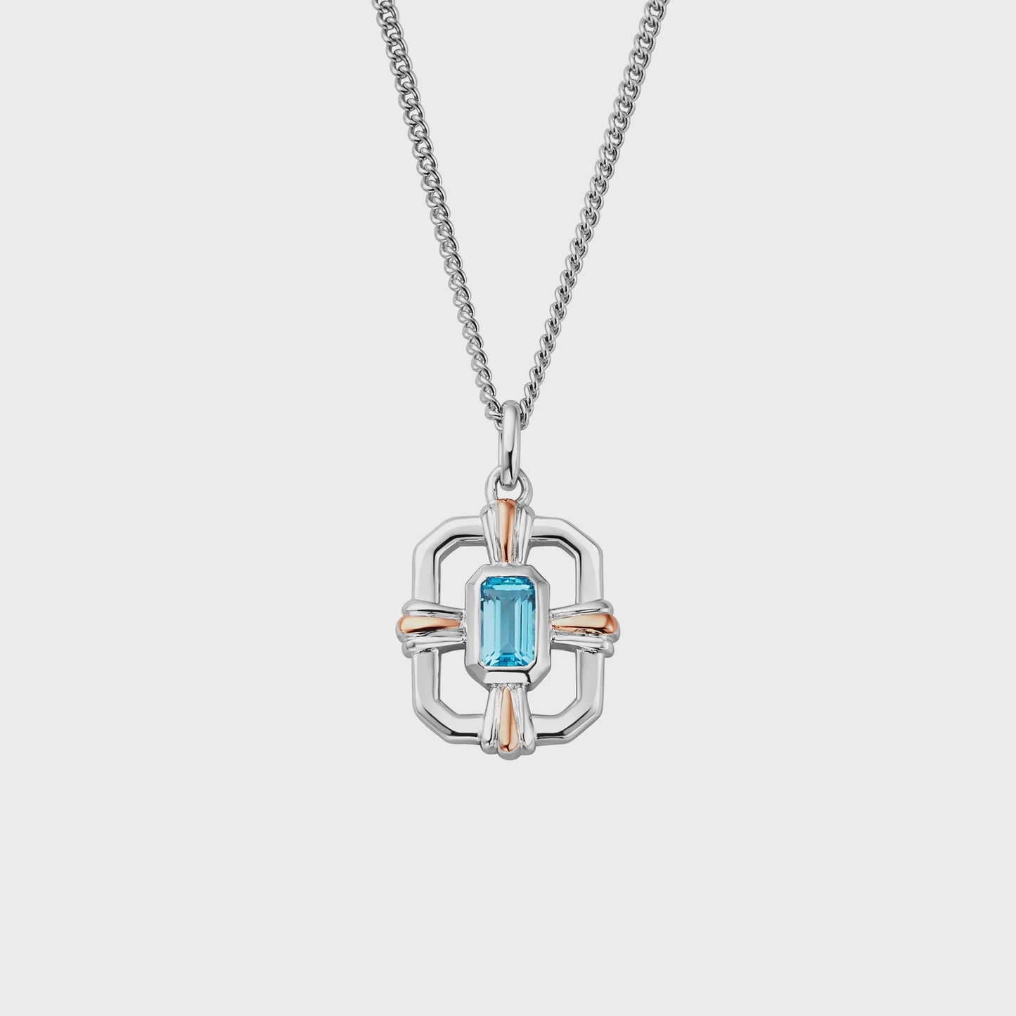 Enchanted Gateways Silver and Swiss Blue Topaz Pendant