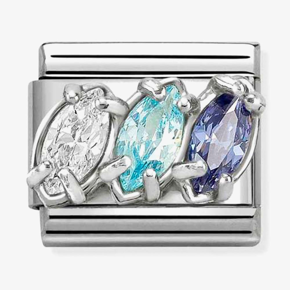 Nomination Trilogy Blue White Blue CZ Link