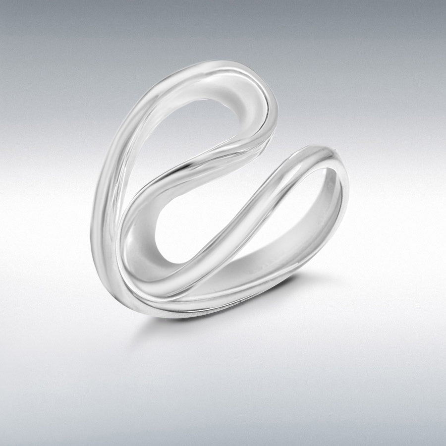 STERLING SILVER DOUBLE-LOOP RING