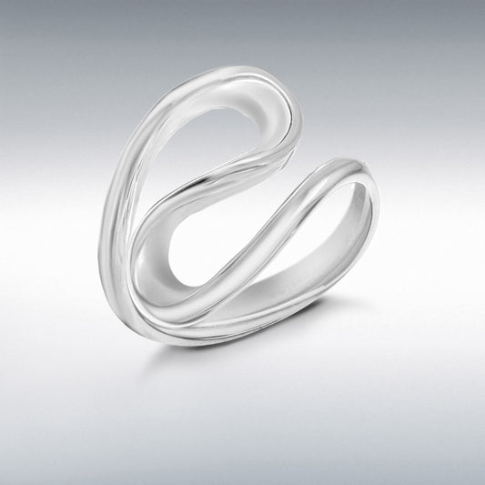 STERLING SILVER DOUBLE-LOOP RING