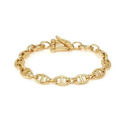 ECCLETTICA  Gold Tone bracelet in steel (NAVY CHAIN) small size