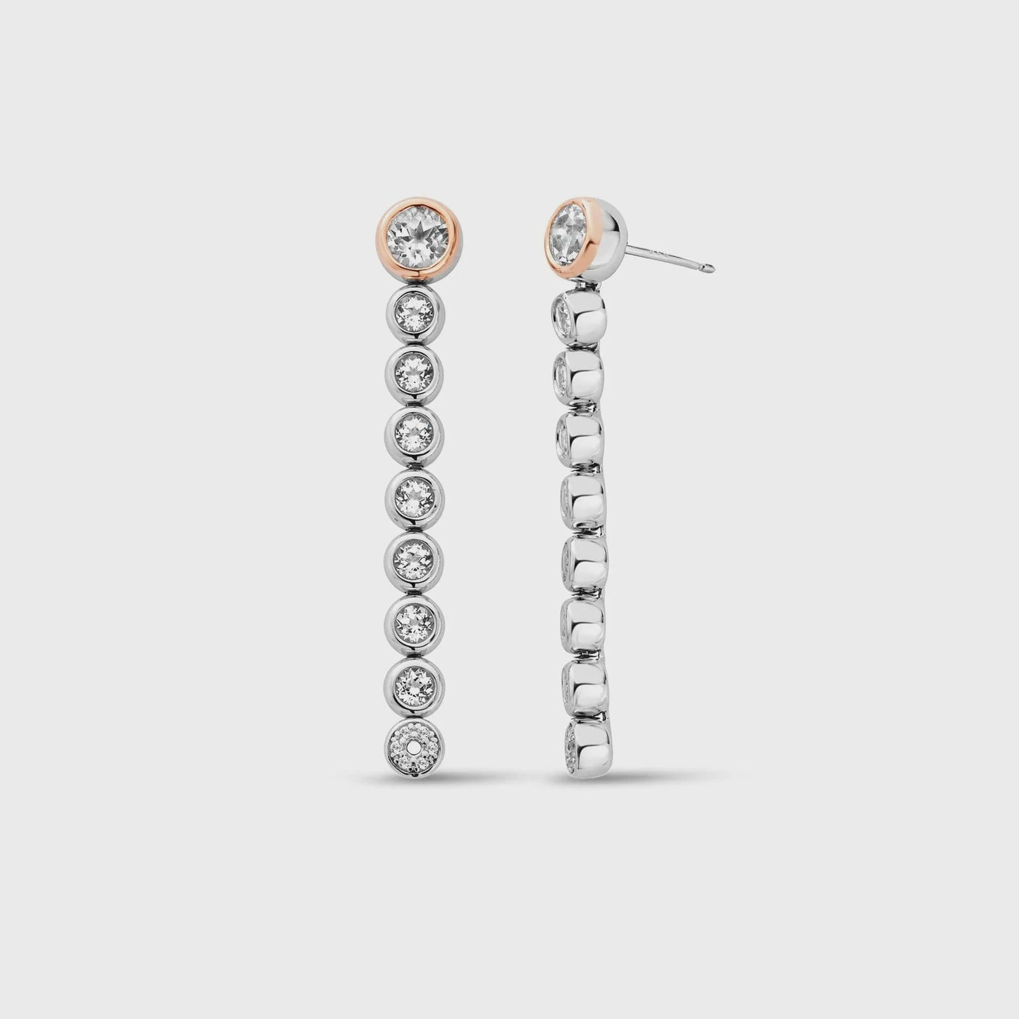 Clogau® Celebration Silver Drop-Hoop Earrings