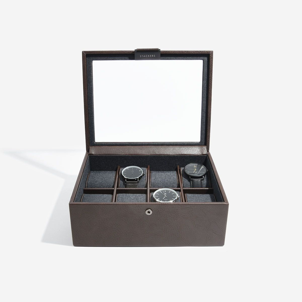 8 Piece Watch Box Brown