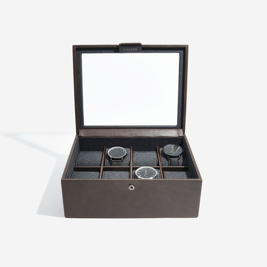 8 Piece Watch Box Brown