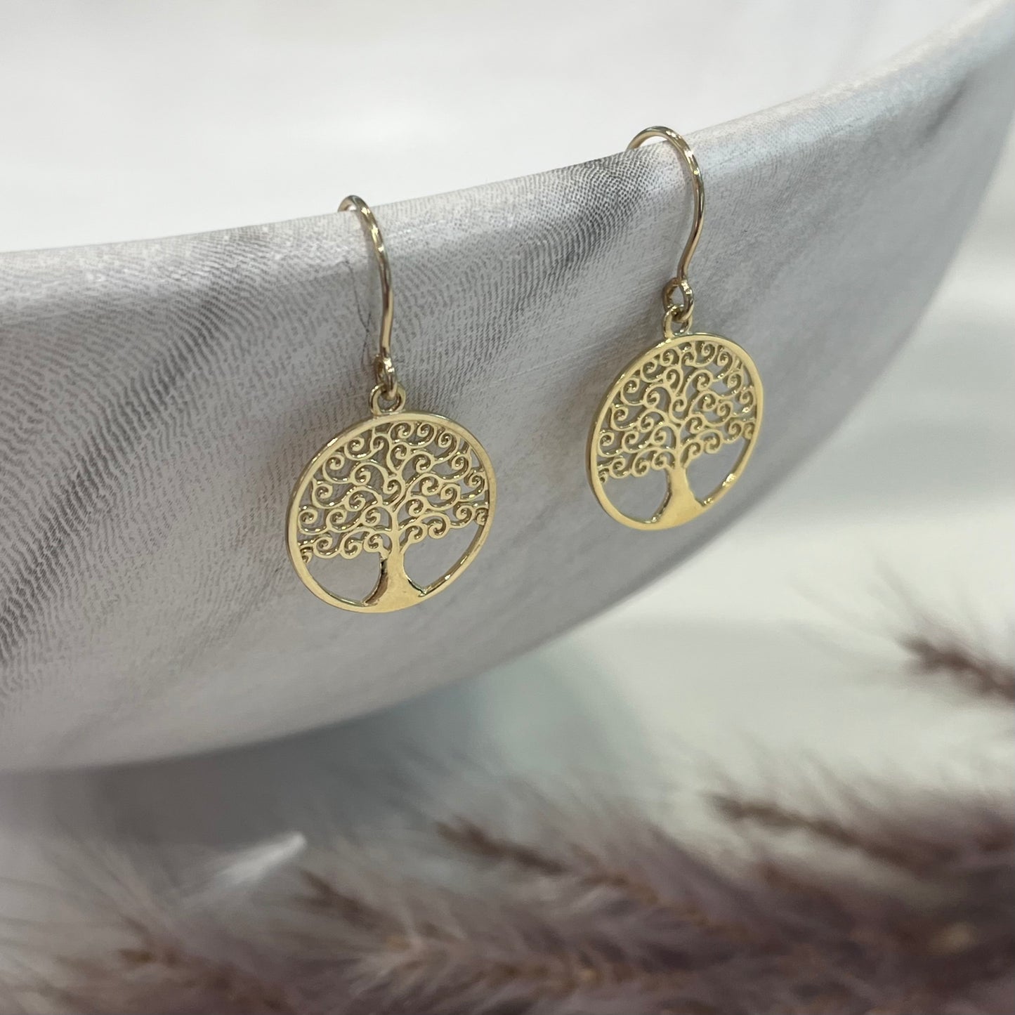 9ct Tree Of Life Earrings