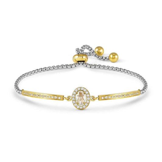 RoyalDream bracelet, Oval, white Crystals and CZ