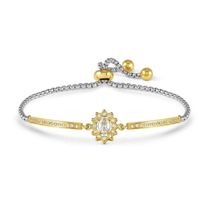 RoyalDream bracelet, Oval Cluster, white Crystals and CZ