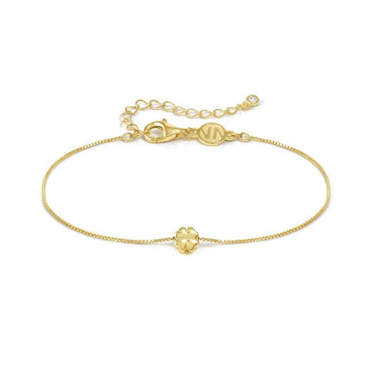 Armonica bracelet with Four-Leaf Clover 18K Gold Plated