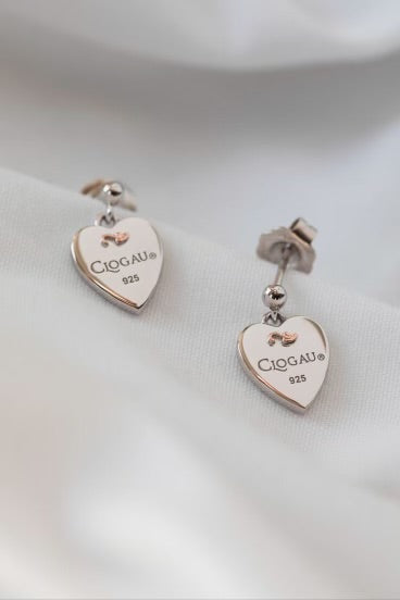 Tree of Life Insignia Heart Drop Earrings