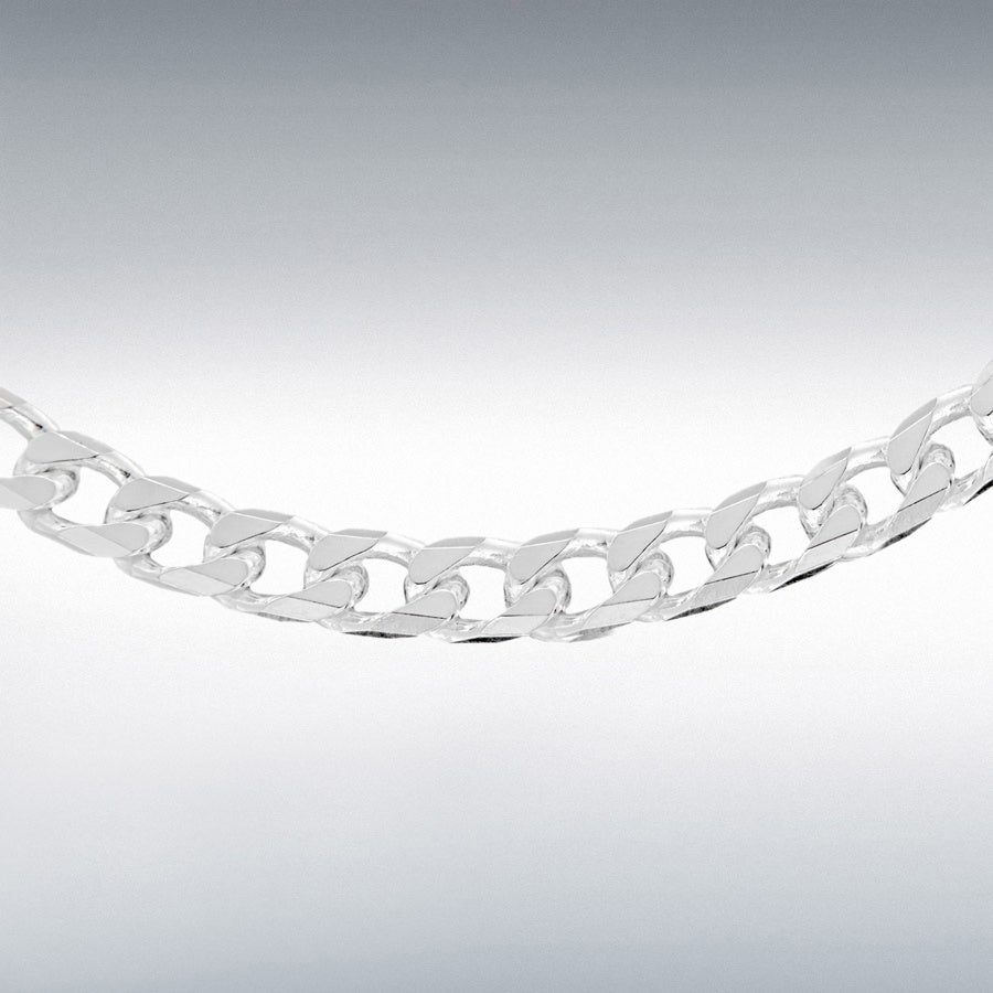 Sterling Silver 150 Diamond Cut Curb Chain 61cm/24"