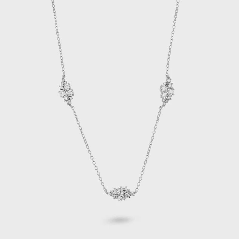 Crystal Cluster Station Necklace