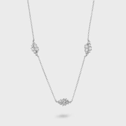 Crystal Cluster Station Necklace