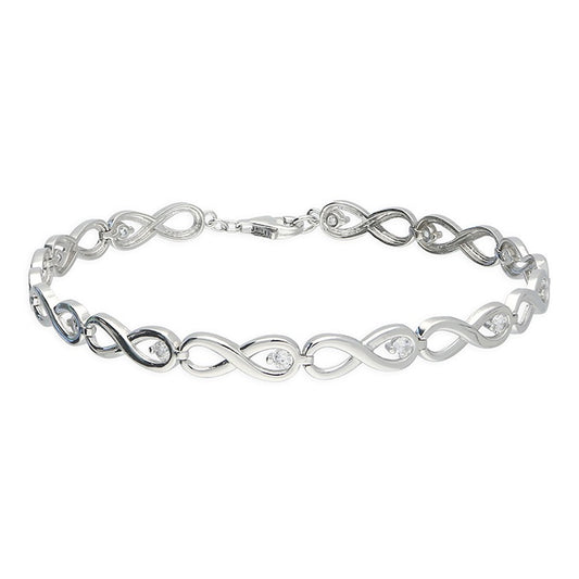 Sterling Silver Infinity Symbol Bracelet