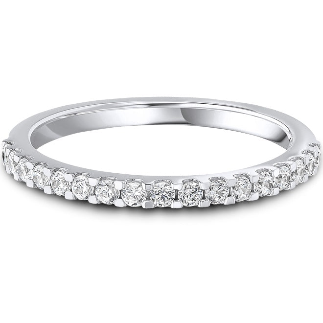 Round Brilliant Wedding band 0.33ct 18ct White Gold