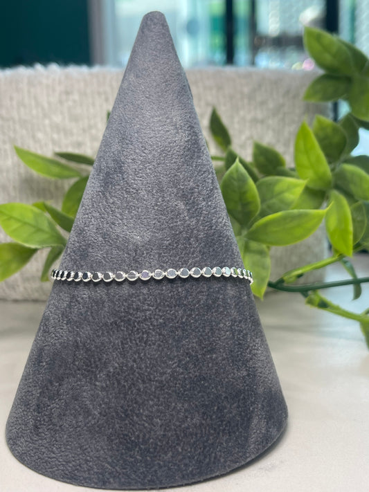 Flat Disc Chain Bracelet