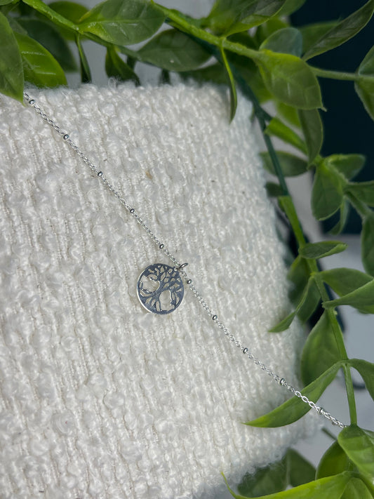 Tree of life Anklet Silver