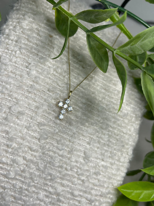 9ct Gold Cross Necklace