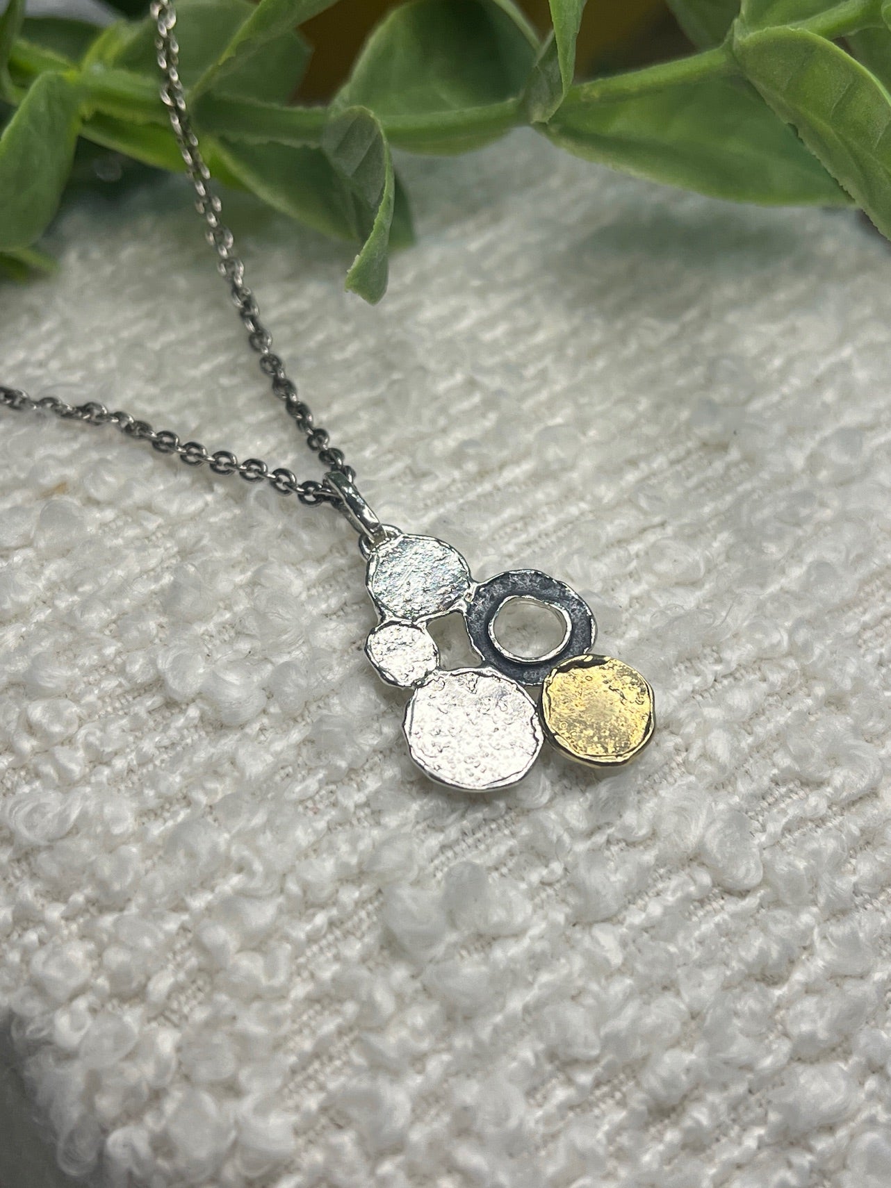 Abstract Circle Artisan Necklace