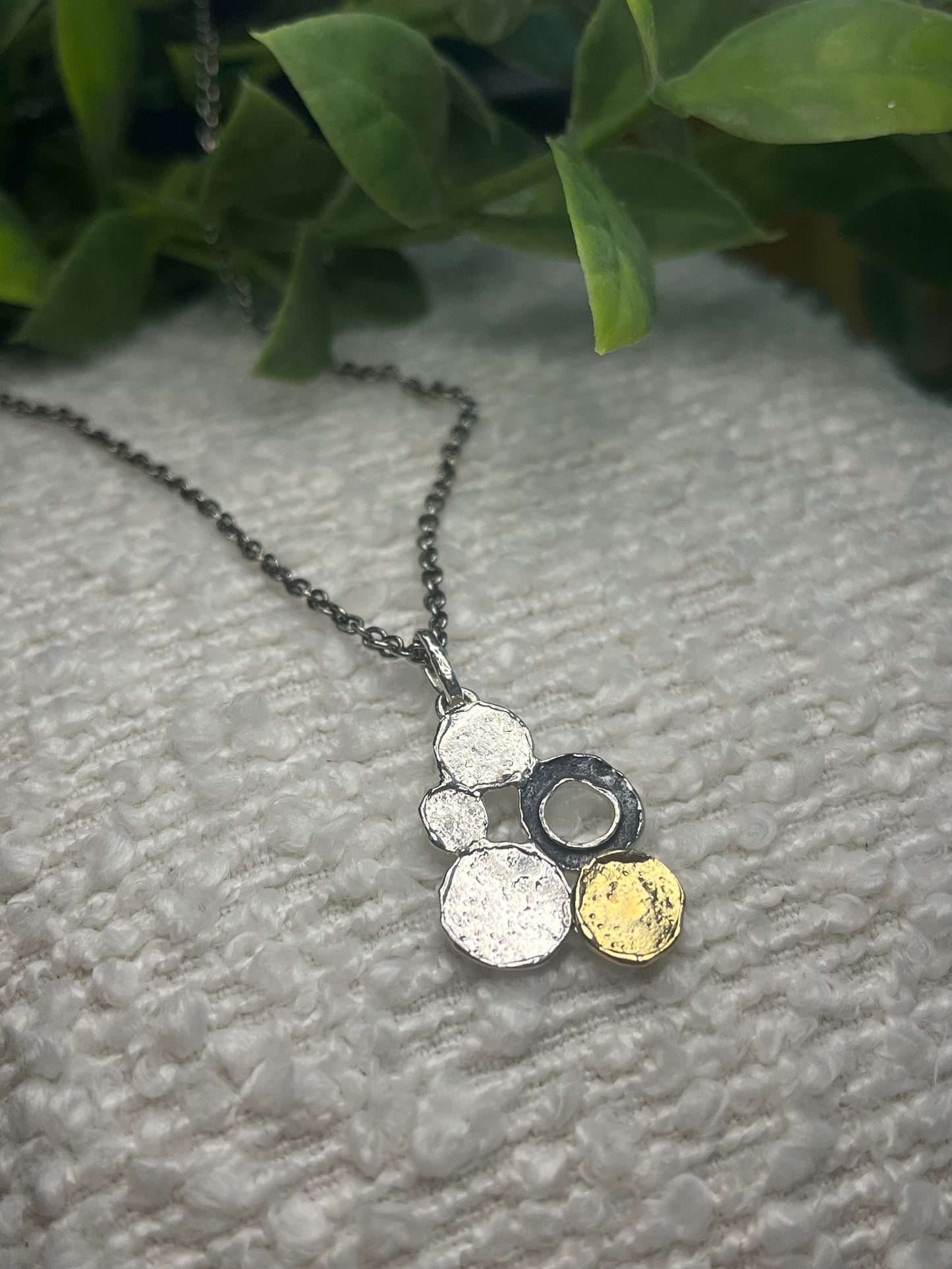 Abstract Circle Artisan Necklace