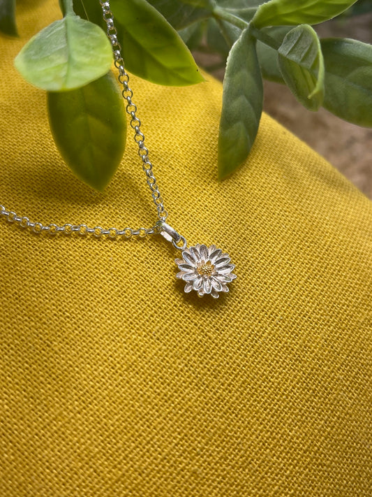 Aster September birth flower Necklace