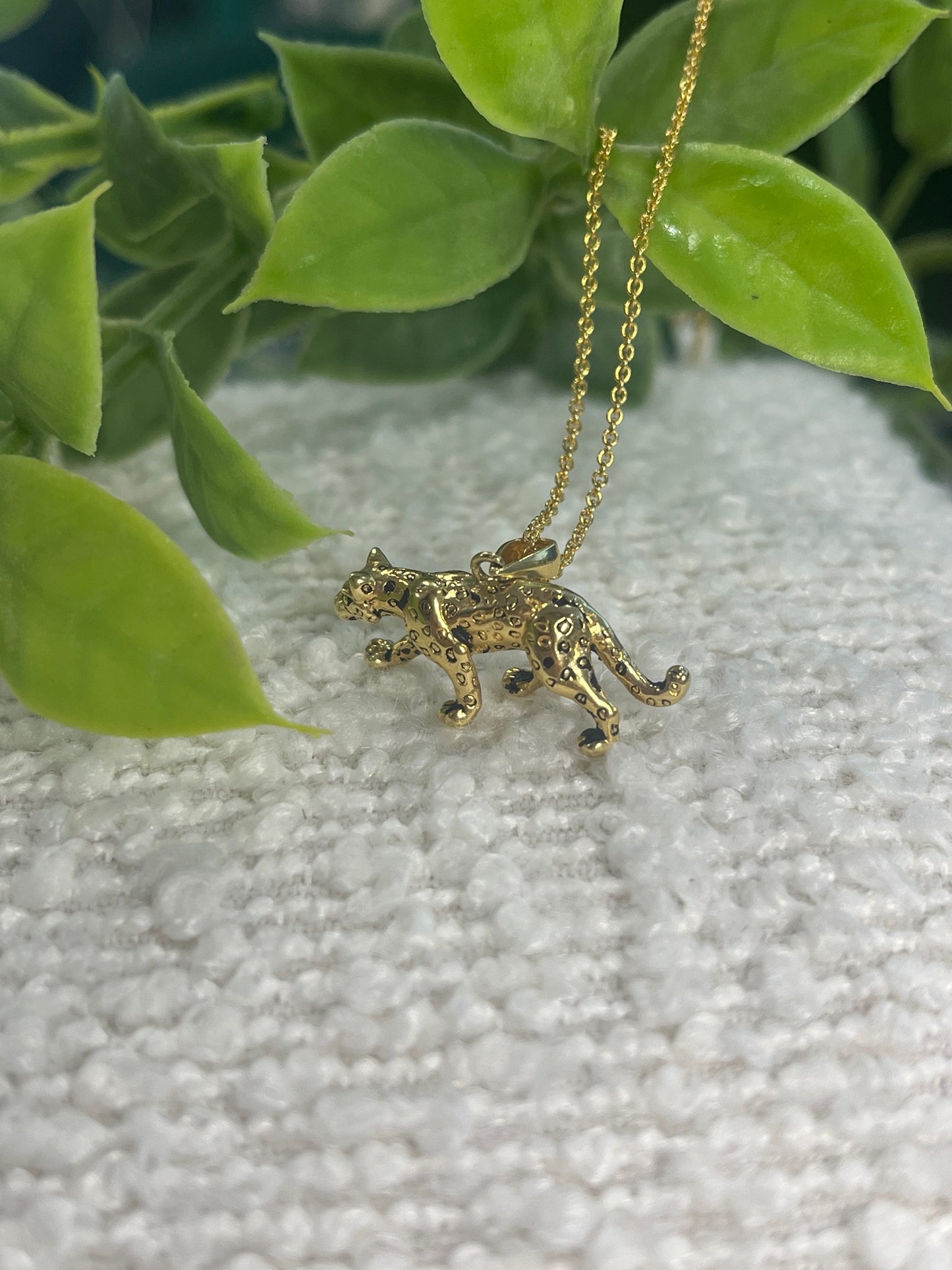 Gold plated Leopard Necklace