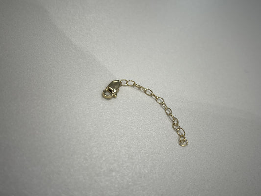 Yellow gold plated extender 2”